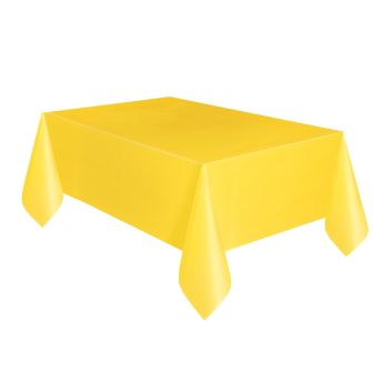 Sunflower Yellow Plastic Table Cover - Each