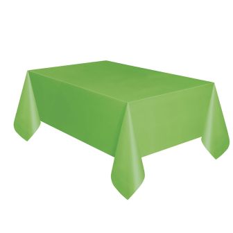 Lime Green Plastic Table Cover - Each