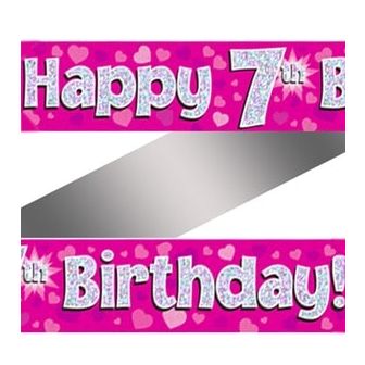Happy 7th Birthday Banner