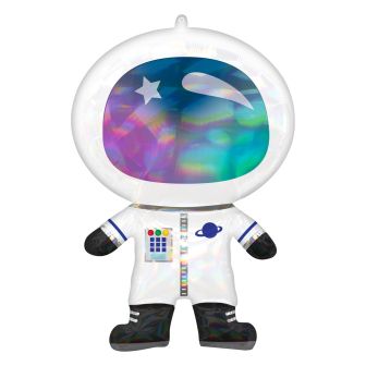 Astronaut Holographic Iridescent SuperShape Foil Balloon - 30"