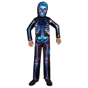 Neon Skeleton Boy Costume