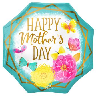 Happy Mother's Day Octagon Balloon - 22"