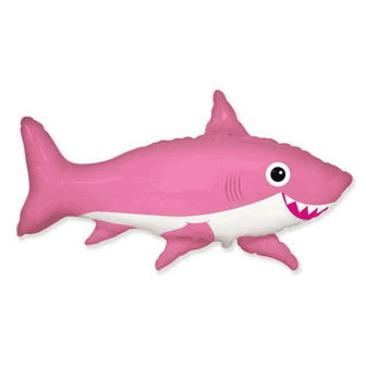 Pink Jumbo Shape Shark Balloon