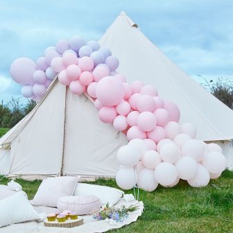 Luxe Pastel Pink and Purple Balloon Arch Kit - 200 Piece