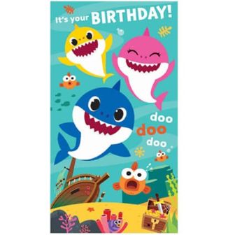 Baby Shark Birthday Card 