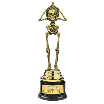 "Best Costume" Skeleton Trophy