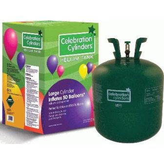 Helium Canister for Party Celebrations Inflates 50 Balloons