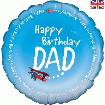 Happy Birthday Dad Foil Balloon - 18''
