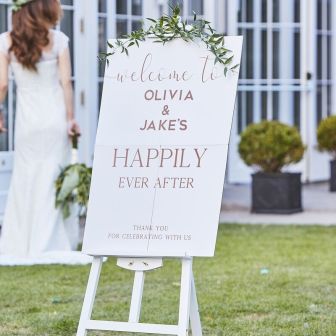 Personalised Wedding Welcome Sign