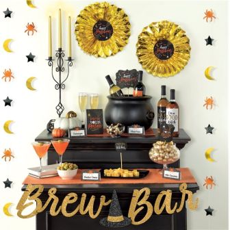 Brew Bar Halloween Decoration Kit - 23 piece