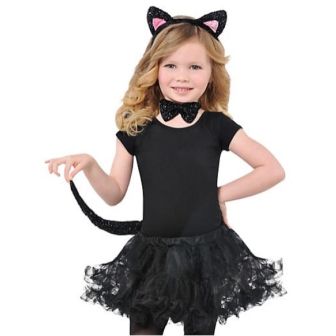 Children Cat Set Costume 