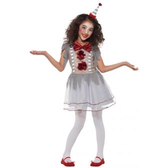 Vintage Clown Girl Costume - Small