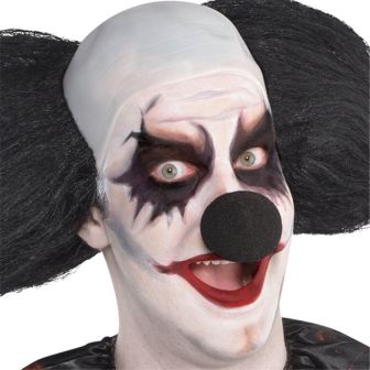 Black Sponge Clown Nose