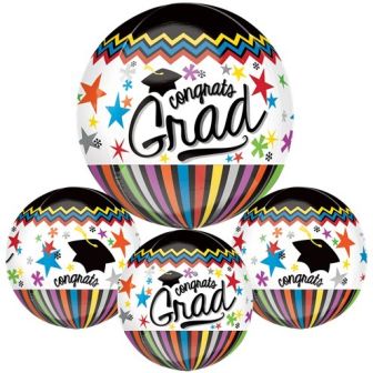 "Congrats Grad" Orbz Balloon