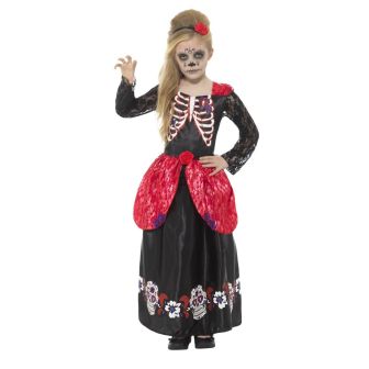 Deluxe Day of the Dead Girl Costume - Medium