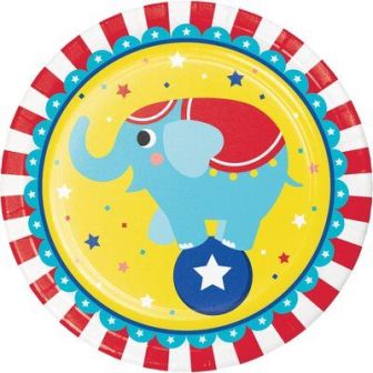 Circus Party Elephant Paper Plates