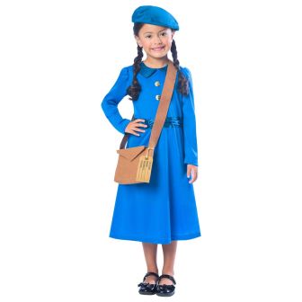 Evacuee Girl Costume - Age 5-6 Years
