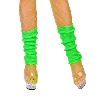 Neon Green 80's Leg Warmers