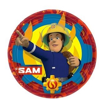 Fireman Sam Paper Party Plates  - 8pk