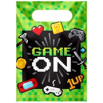 Game On Party Bags - Plastic Loot Bags