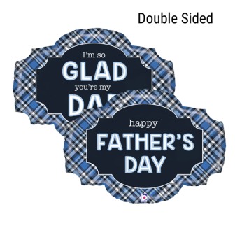 "Happy Father's Day" 32" Double Sided Foil Balloon