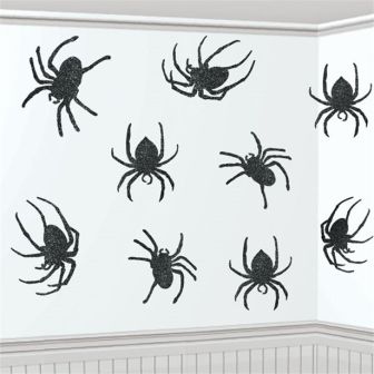 Glitter Spider Cutouts - 20.3cm
