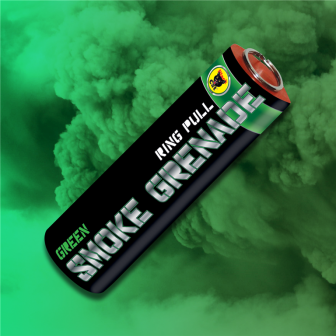 Green Smoke Grenade - Black Cat Fireworks
