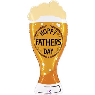 "Hoppy Father's Day" Beer 39" Large Foil Balloon