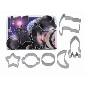 Space Tin-Plated Cookie Cutter Set