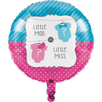 Little Man or Little Miss Foil Balloon
