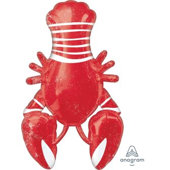 Red Lobster Fish Supershape Foil Balloon - 39"