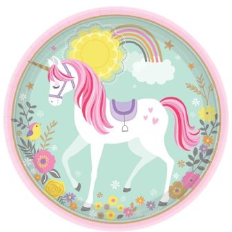 Magical Unicorn Paper Plates - 8pk