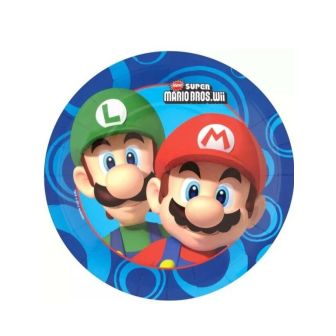 Super Mario Round Paper Plates - 8pk