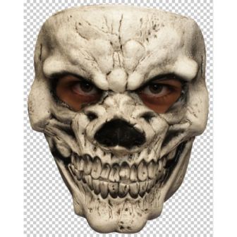 Skull White Bone Latex Face Mask
