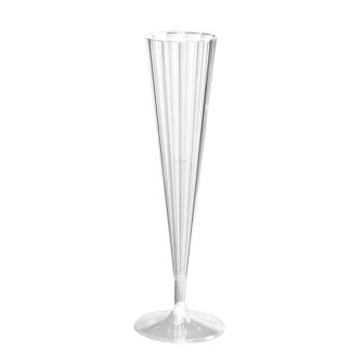 Plastic Flutes Crystal Clear