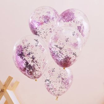 Pink Glitter Pamper Party Balloons