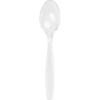 Plastic Premium Spoons Clear