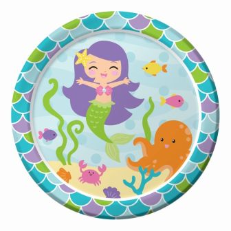 Mermaid Friends Dinner Plates Sturdy Style