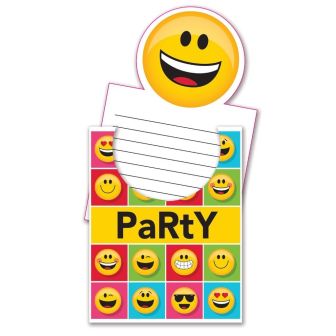 Show Your Emojions Pop-Up Invitations with Envelopes