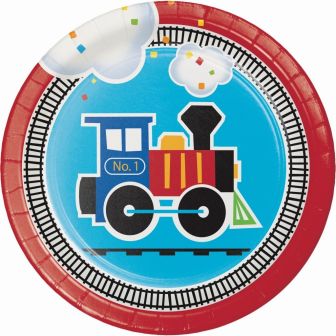 All Aboard Lunch Plates Sturdy Style