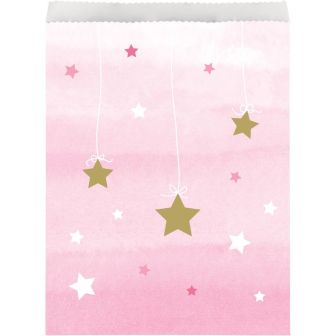 One Little Star Girl Large Paper Treat Bags