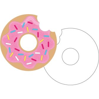 Doughnut Time Postcard Invitations with Envelopes