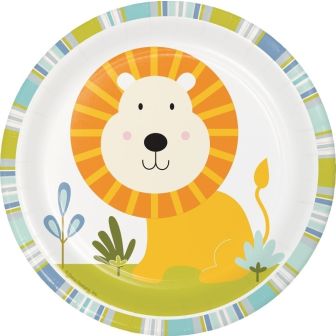 Happi Jungle Lion Lunch Plates Sturdy Style