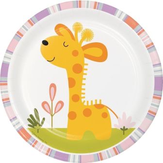 Happi Jungle Giraffe Lunch Plates Sturdy Style