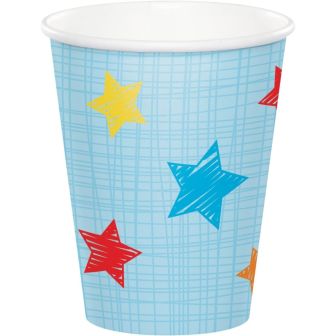 One is Fun Boy Paper Cups