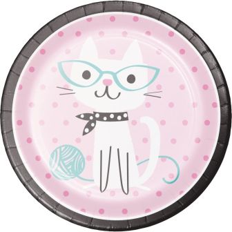 Purrfect Party Dinner Plates Sturdy Style