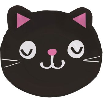 Purrfect Party Dinner Plates Shaped