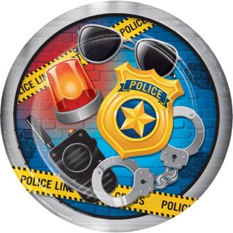 Police Party Dinner Plates Sturdy Style