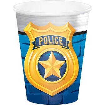 Police Party Paper Cups