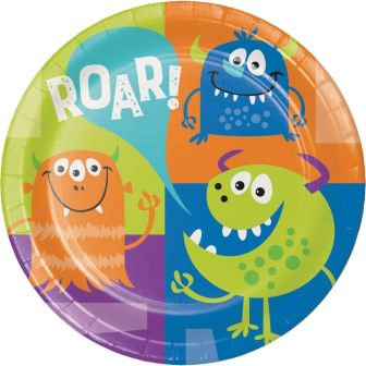 Celebrations Value Fun Monsters Paper Dinner Plates
